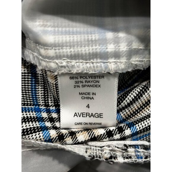 7th Avenue Design Studio Plaid Pants Size 4 Average - Picture 4 of 12